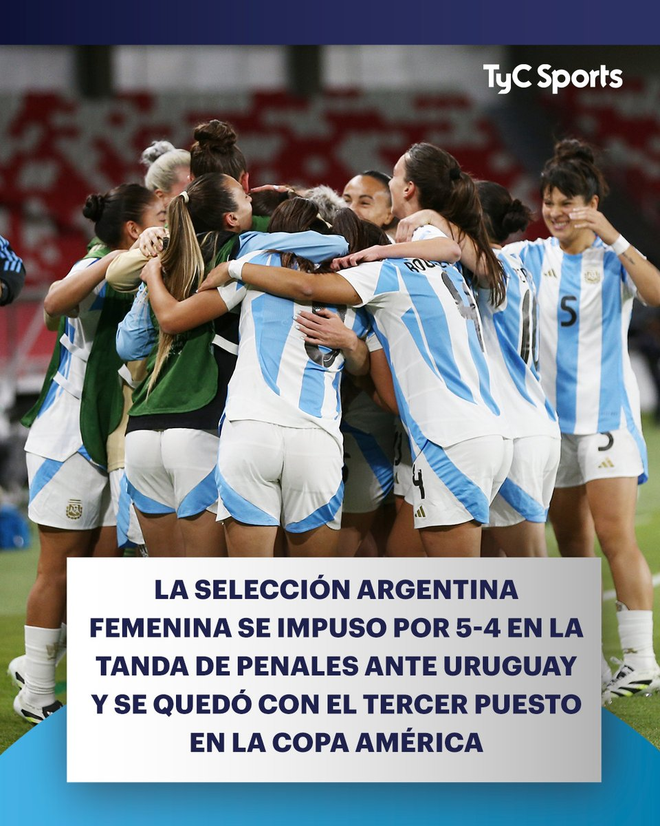 🥉阿根廷点球大战7-6击败乌拉圭，获得女子美洲杯第三名